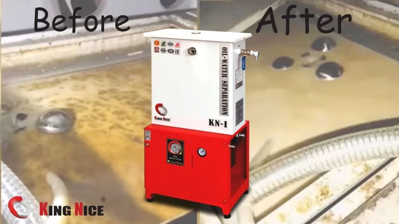 KingNice CNC Coolant Oil Separator – Ideal for tool parts manufacturing, solving floating oil and debris issues.