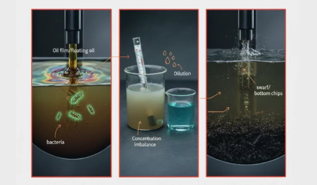 切削液為什麼會發臭？油膜浮油、濃度失衡與底屑問題的完整解決指南