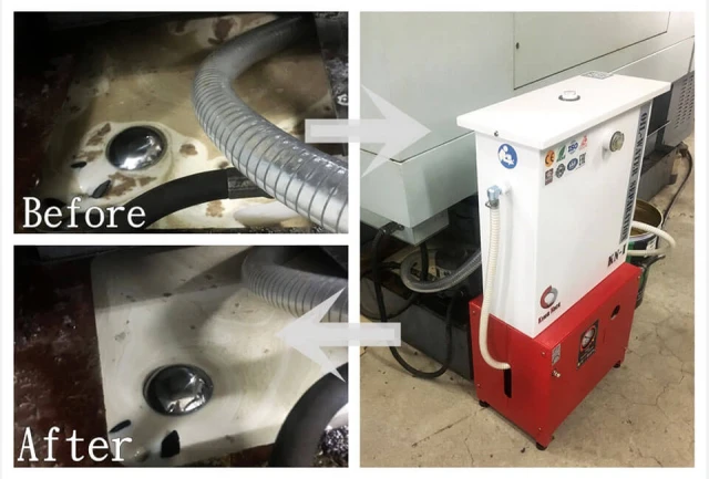 CNC 切削液油水分離器 – 去除浮油與污染物，提升切削液清潔度與機台效率